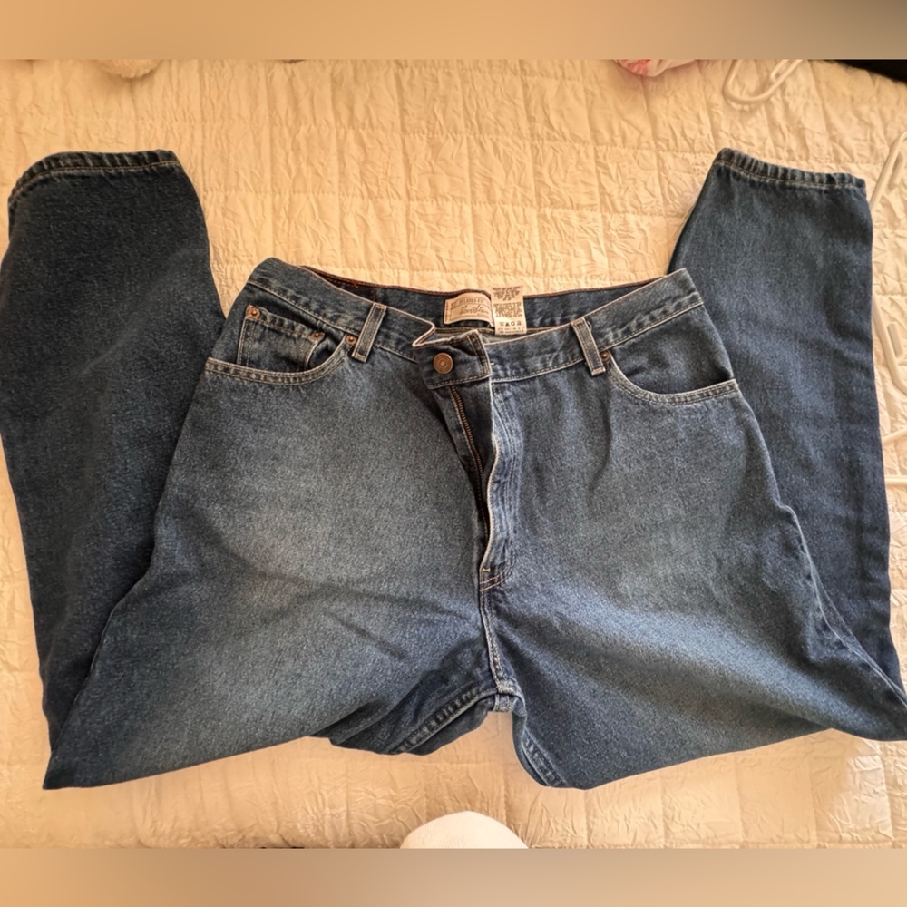 Signature by Levi Strauss Relaxed Fit Blue Jeans